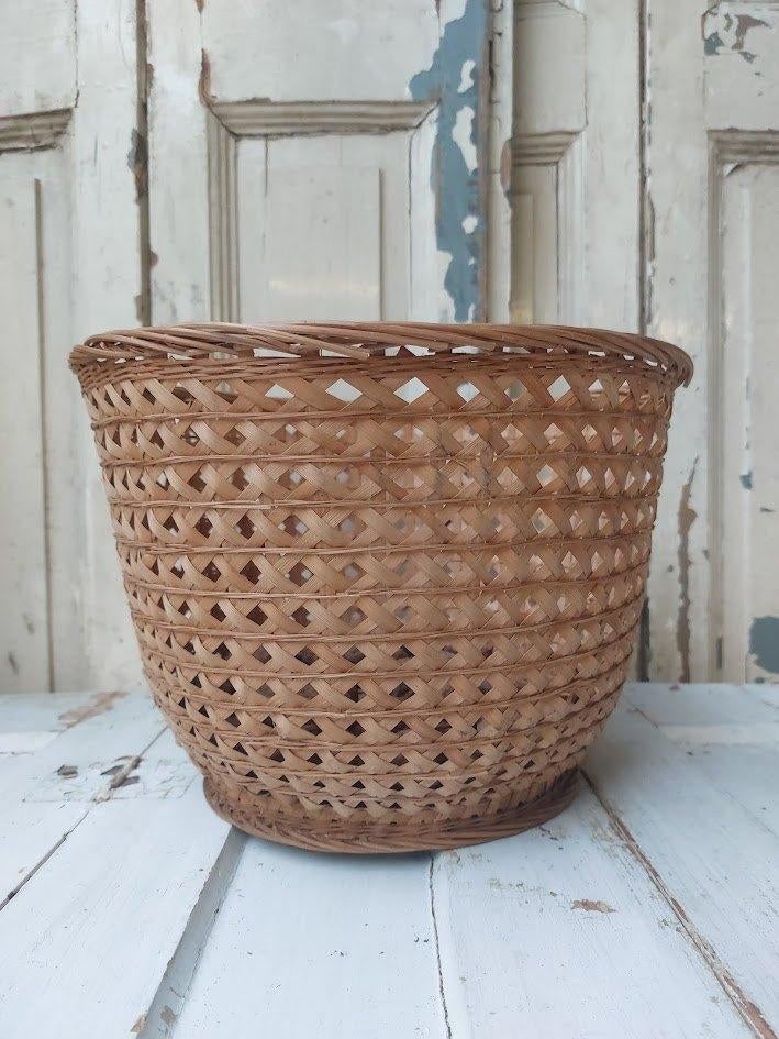 Oude rotan mand, Ophalen of Verzenden