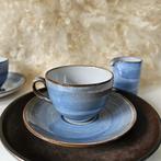 Ambacht Volendam kop en schotel blauw | per stuk, Huis en Inrichting, Keuken | Servies, Keramiek, Ophalen of Verzenden, Zo goed als nieuw