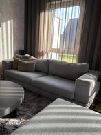 Grijze bank inclusief hocker, Ophalen, Gebruikt, Stof