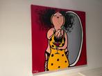 Vrolijk schilderij - 'Vrouw voor spiegel', Ophalen