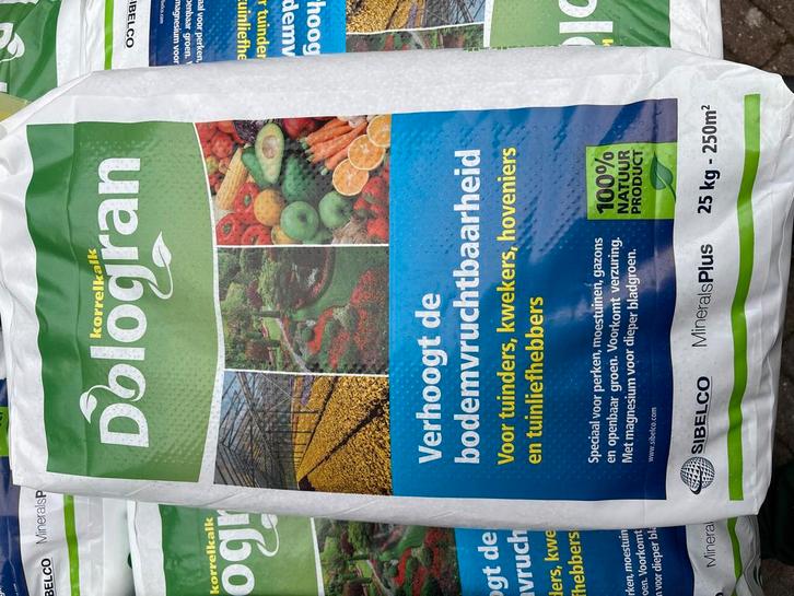 Korrelkalk Dologran 25kg - Bodemverbeteraar, Tuin en Terras, Aarde en Mest, Overige typen, Ophalen