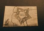 Zeldzame mini gravure - Nieuwe Schans - 340 jaar oud, Ophalen of Verzenden