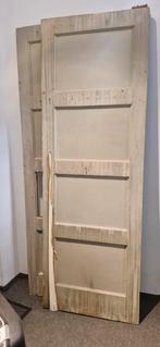 Twee oude 4-paneeldeuren – 209 x 72 cm (schuifdeuren), Doe-het-zelf en Verbouw, Deuren en Horren, Ophalen, Gebruikt, Binnendeur