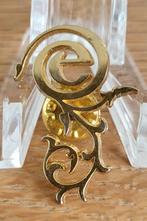 Efteling gouden e-pin ( personeels pin), Ophalen of Verzenden, Zo goed als nieuw, Button of Speldje