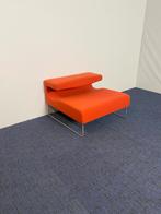 Moroso Low Seat, straight element, oranje stoffering, 75 tot 100 cm, Gebruikt, DESIGN, Stof