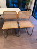 Thonet stoelen – Marcel Breuer, set van 2, goede staat, Huis en Inrichting, Stoelen, Kunststof, Twee, Bruin, Ophalen of Verzenden