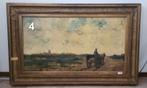 Boerenkar in landschap WGF Jansen, Antiek en Kunst, Ophalen