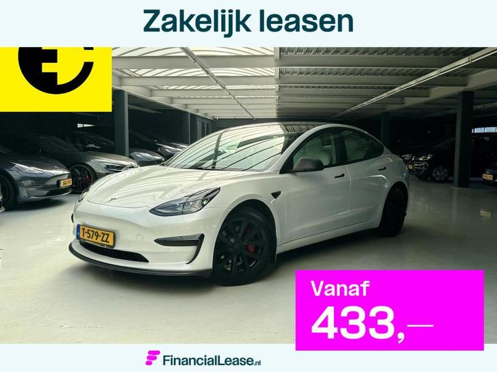 Tesla Model 3 Standard RWD Plus 60 kWh, Auto's, Tesla, Bedrijf, Lease, Financial lease, Model 3, ABS, Adaptive Cruise Control