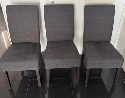 4 Mooie Eetkamerstoelen – Gebruikt maar Netjes – Budgetdeal!, Huis en Inrichting, Stoelen, Zo goed als nieuw, Grijs, Ophalen