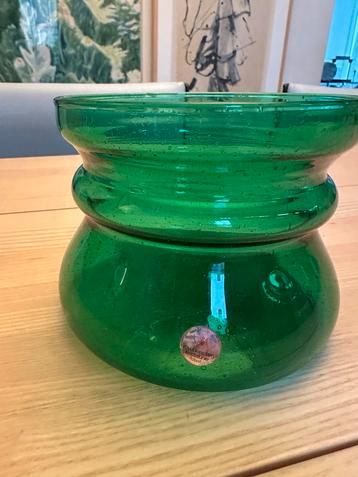 Royal Leerdam Kristalunie Vaas - Groen beschikbaar voor biedingen