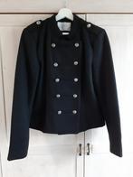 Zwart jasje met dubbele knopenrij. Only. Maat L., Kleding | Dames, Only, Zwart, Maat 42/44 (L), Ophalen of Verzenden