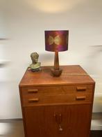 Midcentury vintage teak lamp 1960 Scandinavisch, Ophalen