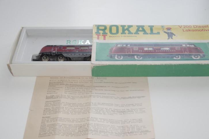 BR V200 Rokal TT, Hobby en Vrije tijd, Modeltreinen | Overige schalen, Gebruikt, Locomotief, Gelijkstroom, Overige merken, Analoog