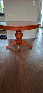 Massief houten ronde tafel, Ophalen