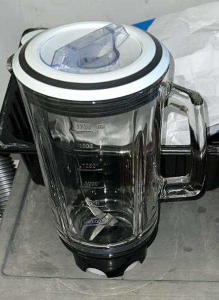 Glazen opzet blender, Witgoed en Apparatuur, Blenders, Zo goed als nieuw, Ophalen of Verzenden
