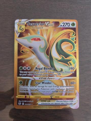 Serperior Vstar 210 Silver Tempest Pokemonkaart beschikbaar voor biedingen