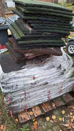 Rubberen tegels dik en dun. 10m2, 7m2, Tuin en Terras, Ophalen, Gebruikt