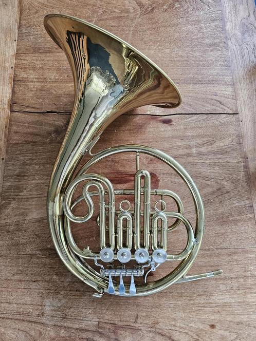 Josef Lidl Brno Bes Hoorn met stopventiel, Muziek en Instrumenten, Blaasinstrumenten | Hoorns, Gebruikt, Bes-hoorn, Ophalen
