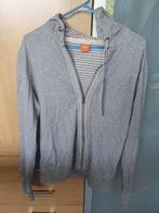 Hugo Boss hoodie vest maat L, Grijs, Hugo Boss, Maat 42/44 (L), Ophalen of Verzenden