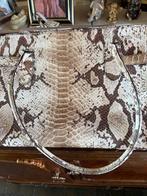 Slangenprint Handtas, Ophalen of Verzenden, Zo goed als nieuw, Beige, Handtas