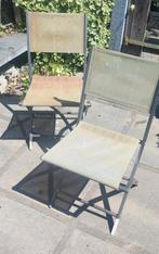 2 compacte stevige aluminium klapstoelen onderhoudsvrij, Ophalen, Zo goed als nieuw, Aluminium, Inklapbaar