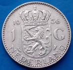 1 gulden 1956 - Juliana, Postzegels en Munten, Munten | Nederland, Zilver, 1 gulden, Koningin Juliana, Losse munt