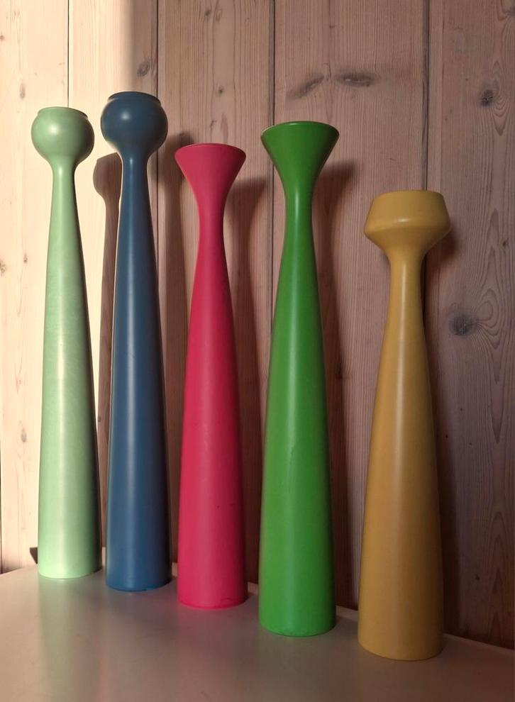 Diverse kleuren Applicata kandelaars. Denemarken., Huis en Inrichting, Woonaccessoires | Kandelaars en Kaarsen, Zo goed als nieuw