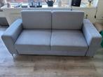 2 persoons lichtblauwe bank, Huis en Inrichting, Gebruikt, Minder dan 75 cm, 150 tot 200 cm, Tweepersoons