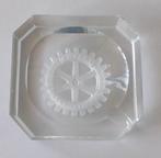 Glazen asbak Rotary International, Verzamelen, Ophalen of Verzenden, Zo goed als nieuw, Asbak