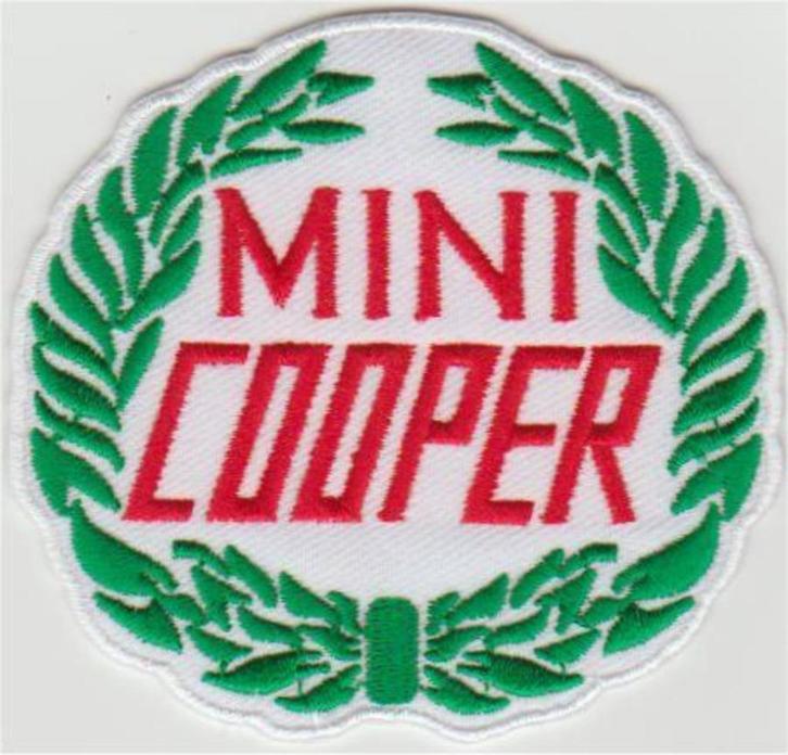 Mini Cooper stoffen opstrijk patch embleem #3, Verzamelen, Automerken, Motoren en Formule 1, Nieuw, Auto's, Ophalen of Verzenden