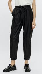 YAS Yasrilja highwaist leren joggingbroek maat L ZGAN, Zwart, Maat 42/44 (L), Ophalen of Verzenden, Zo goed als nieuw