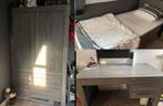 Tienerkamer kinderkamer jongens, Huis en Inrichting, Slaapkamer | Bedden, Ophalen, Gebruikt, Eenpersoons, Grijs