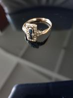 diamanten ring, hanger ,en oorknopjes van oma jaren30, Ophalen, 18 tot 19, Gebruikt, Met edelsteen