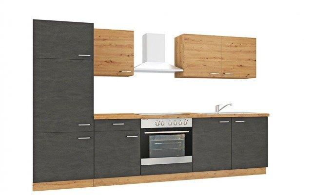Keuken Met dik blad alu handgrepen 12 maanden garantie, Huis en Inrichting, Keuken | Complete keukens, Nieuw, Enkelwandige keuken