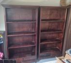 Massief houten antieke boekenkast 2 stuks, Huis en Inrichting, Ophalen, Gebruikt, 50 tot 100 cm, 25 tot 50 cm