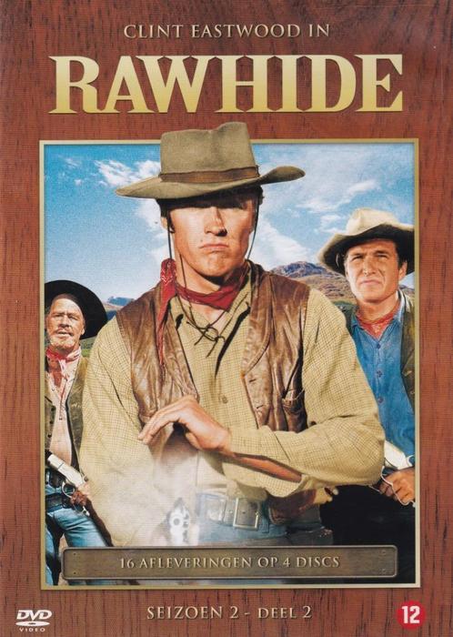 Te koop 4dvdbox RAWHIDE (CLINT EASTWOOD) ( SEIZOEN 2 DEEL 2, Cd's en Dvd's, Dvd's | Actie, Actie, Boxset, Vanaf 12 jaar, Ophalen of Verzenden