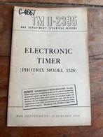 WO2 Amerikaans fotografie voorschrift Timer Photrix 1944, Verzamelen, Militaria | Tweede Wereldoorlog, Verzenden, Nederland, Landmacht
