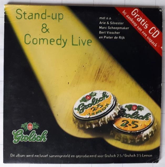 Grolsch 2.5 CD Stand-up & Comedy Live, Verzamelen, Biermerken, Gebruikt, Overige typen, Grolsch, Ophalen of Verzenden