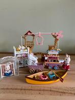 Sylvanian snoepwagen, speeltuin, stapelbed en kano, Ophalen of Verzenden, Zo goed als nieuw