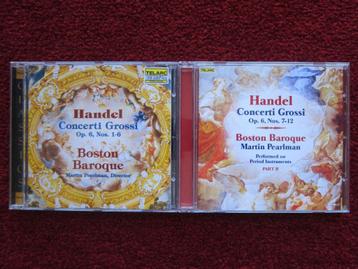 2x CD, Boston Baroque, Händel, Concerti Grossi, Op. 6, 1-12 beschikbaar voor biedingen
