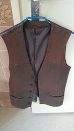 Leder vestje maat 38 - alleen ophalen!, Kleding | Heren, Ophalen, Gedragen, Maat 46 (S) of kleiner, Bruin