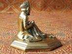 Mooi antiek koper beeldje uit India van een kleermaker., Antiek en Kunst, Ophalen of Verzenden