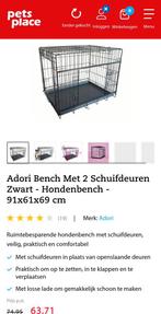 Honden bench maat L z.g.a.n, Dieren en Toebehoren, Ophalen of Verzenden