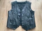 Vintage leren vest, Ophalen of Verzenden, Tweedehands
