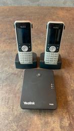 2x Yealink handset + basisstation W60B, Telecommunicatie, Ophalen of Verzenden, Gebruikt, 2 handsets