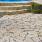 Duitse flagstones Solnhofer 2,5/3 cm dik voor tuin en terras, Ophalen, Nieuw, Natuursteen, Terrastegels