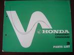 Honda CR250 M1 M2 1976 Elsinore motorcycle parts list CR 250, Ophalen of Verzenden, Honda