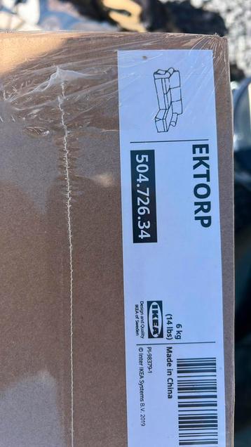 Ektorp grijze stoelhoes nieuw in verpakkkng  beschikbaar voor biedingen