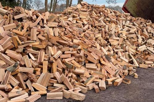 Puur eiken haardhout, brandhout, kachelhout, stookhout, Tuin en Terras, Haardhout, Blokken, 6 m³ of meer, Ophalen of Verzenden