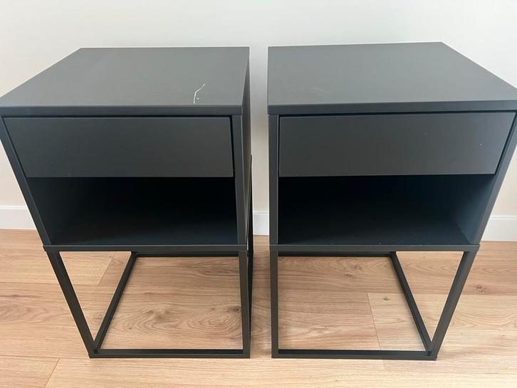Ikea Nachtkastjes - Set van 2, Huis en Inrichting, Slaapkamer | Nachtkastjes, Gebruikt, Minder dan 55 cm, Minder dan 45 cm, Hout